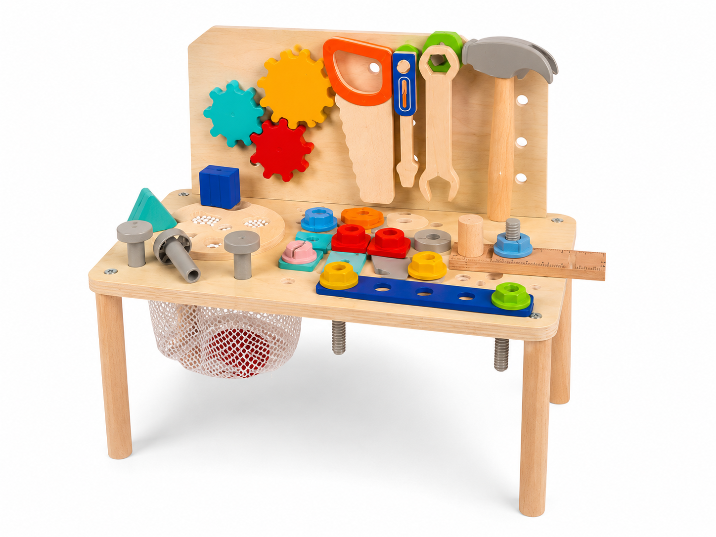 Drvena radionica sa alatom — set za male majstore (15+ modela)
