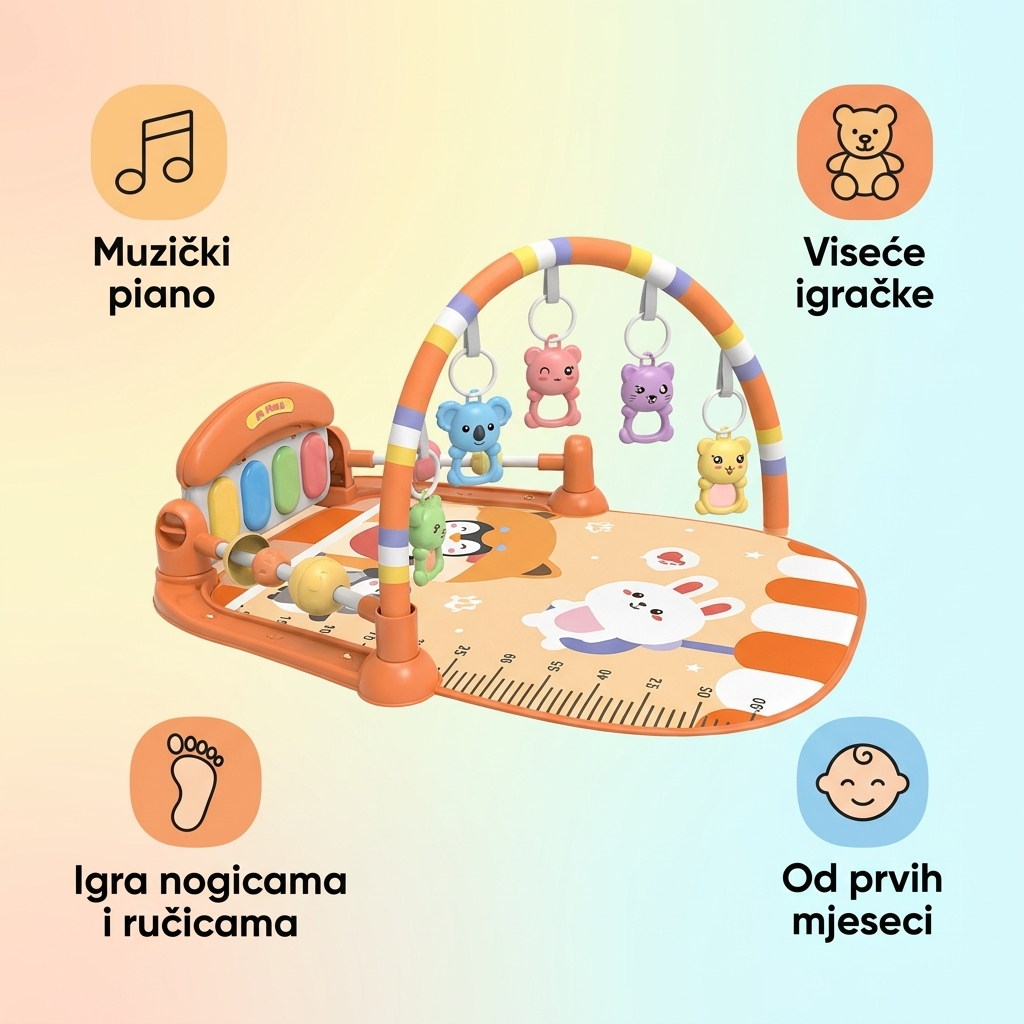 Muzička podloga za bebe 4u1 - glavne prednosti
