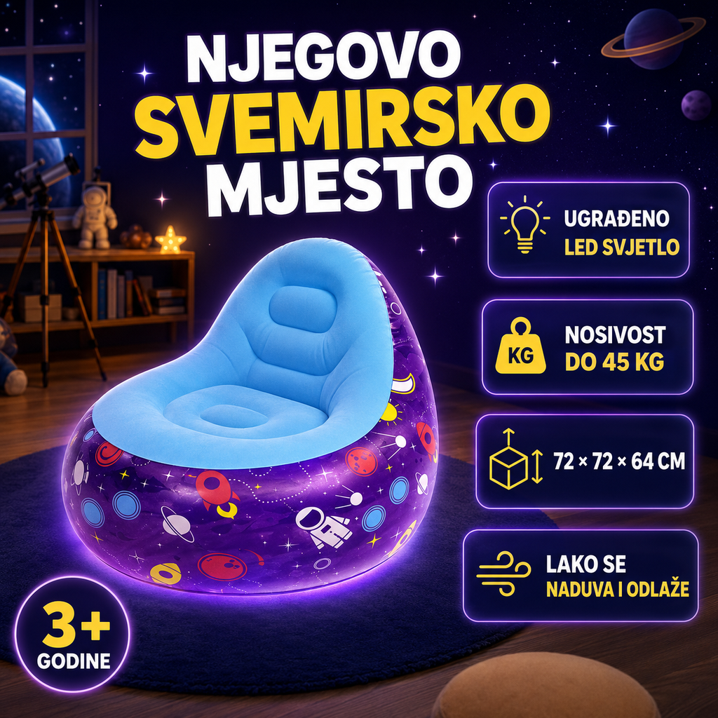 Prednosti Bestway Astro Glow LED fotelje