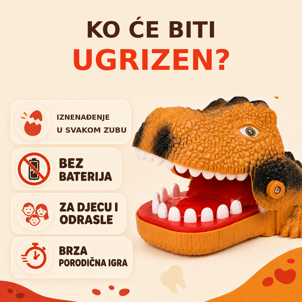 Dinosaurus zubar - prednosti porodične igre