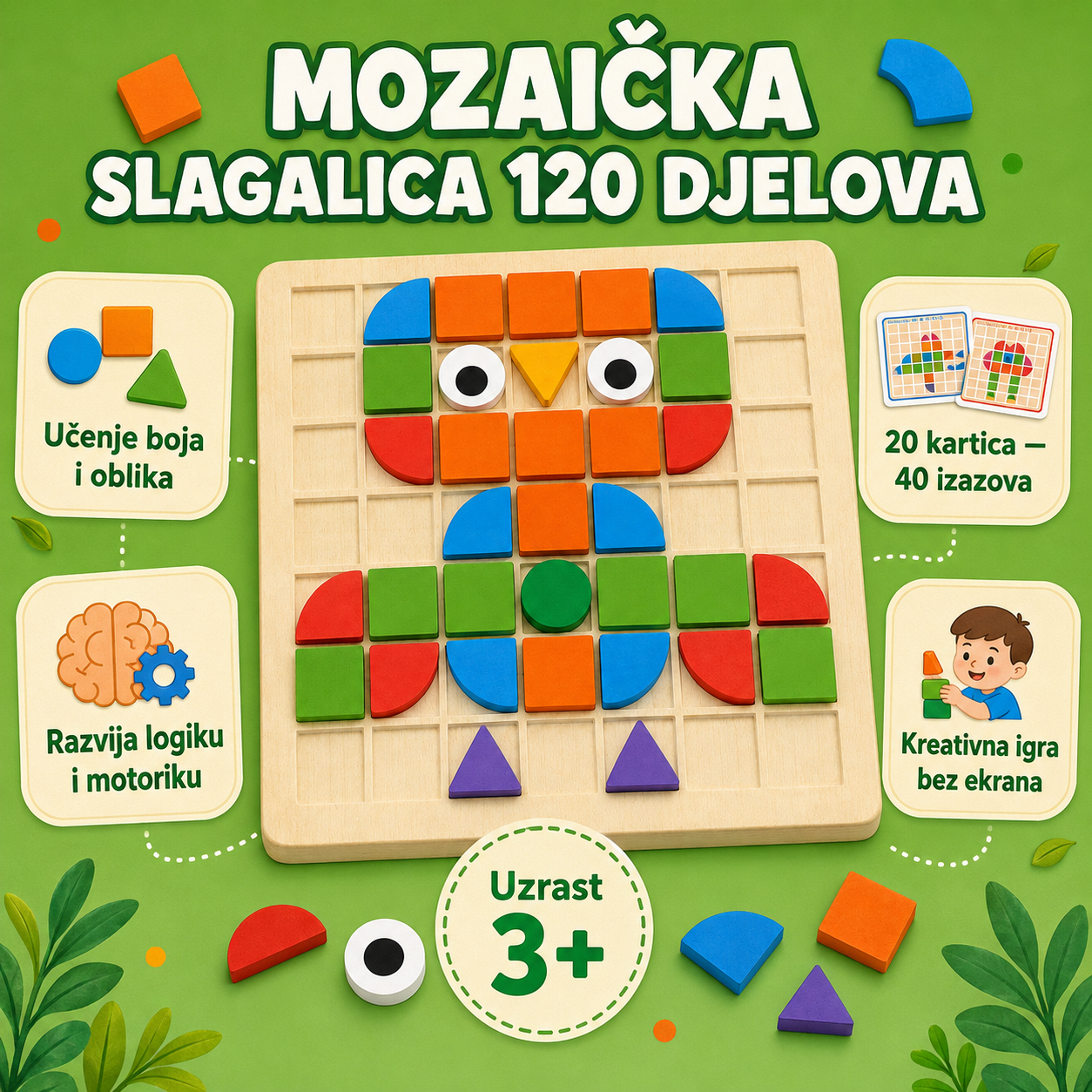 Prednosti drvene mozaičke slagalice