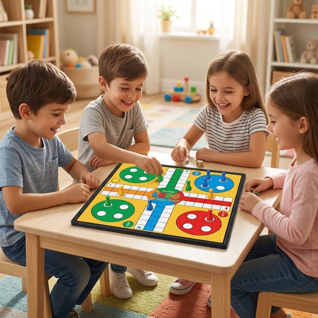 Djeca igraju LUDO društvenu igru