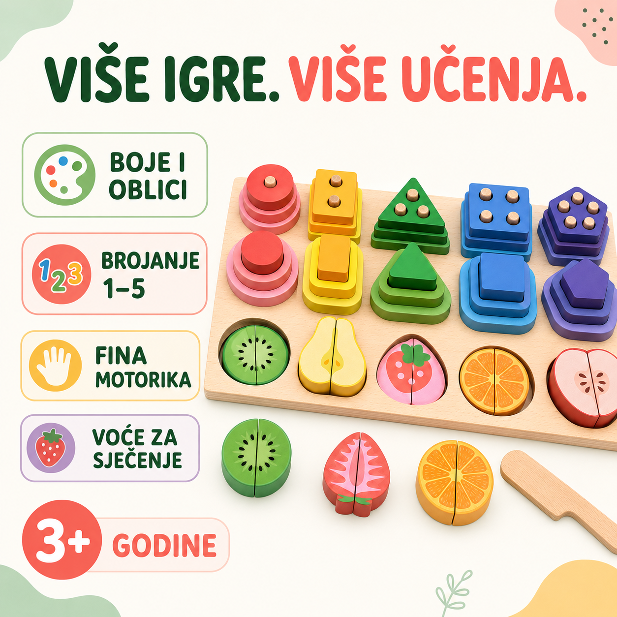 Prednosti Montessori table - boje, oblici i fina motorika