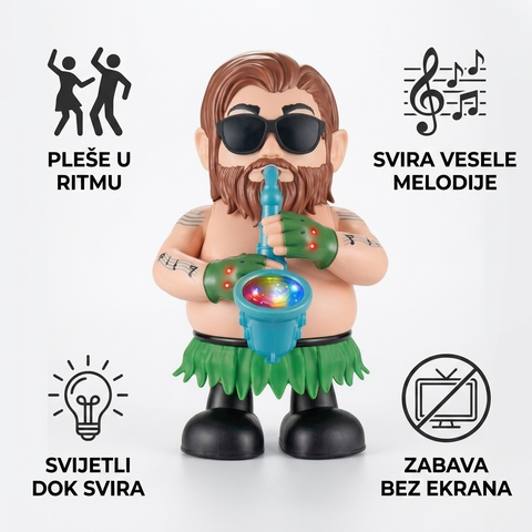 Muzički čika sa saksofonom — glavne prednosti